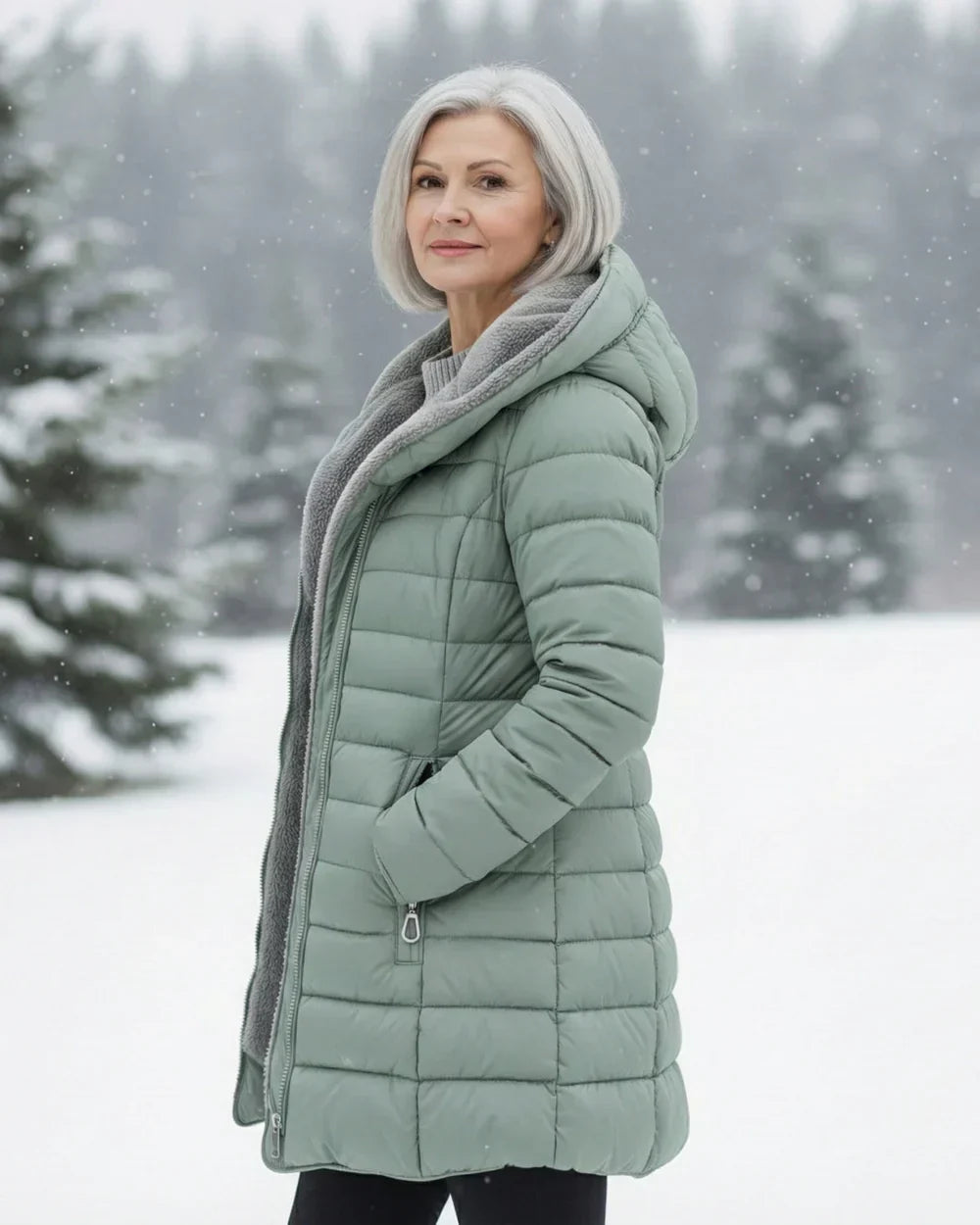 Poly™ | Manteau matelassé avec doublure polaire et capuche