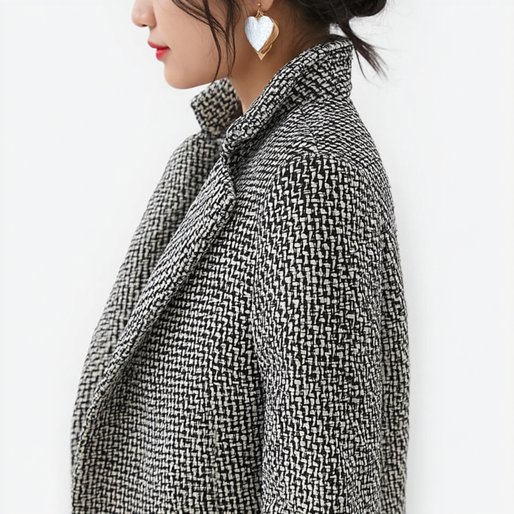 Nina™ | Veste en laine premium — élégance et chaleur pour l’hiver.