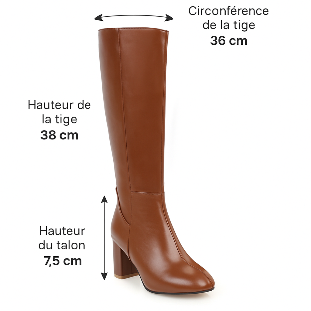 Bottes Châtaigne Élégance