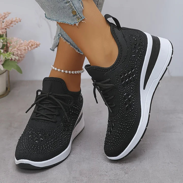 Camille | Éclat Baskets Orthopédiques Pailletées