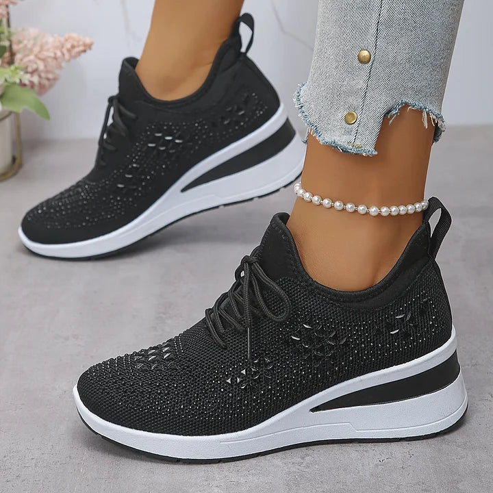 Camille | Éclat Baskets Orthopédiques Pailletées