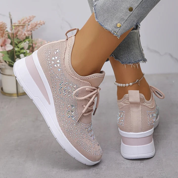 Camille | Éclat Baskets Orthopédiques Pailletées