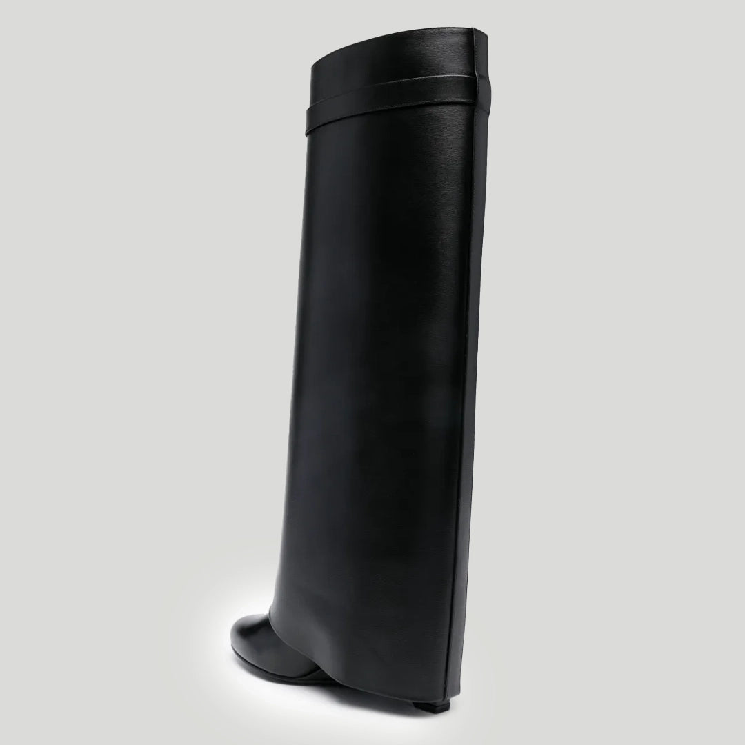 Bottes Cuir Noir Signature