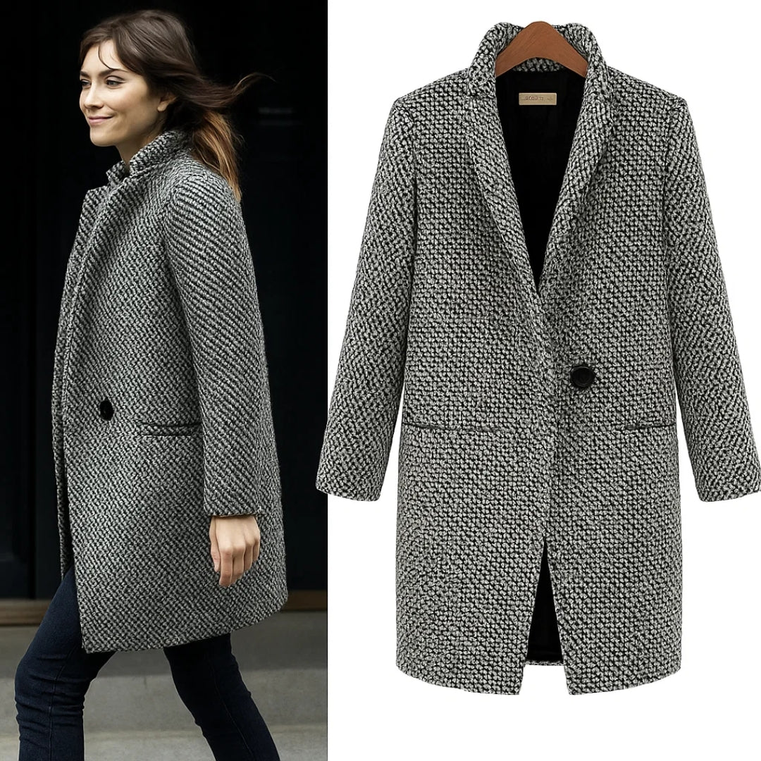 Nina™ | Veste en laine premium — élégance et chaleur pour l’hiver.