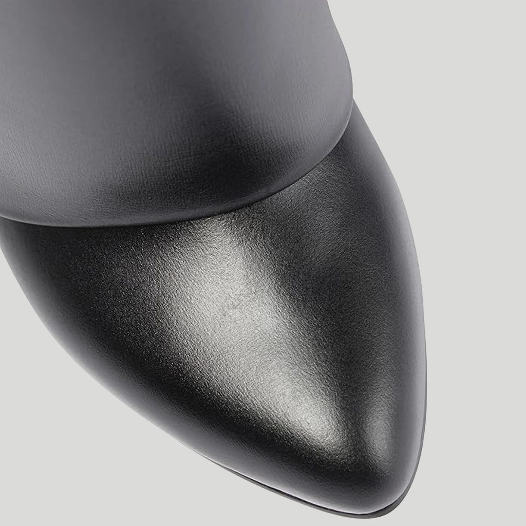 Bottes Cuir Noir Signature