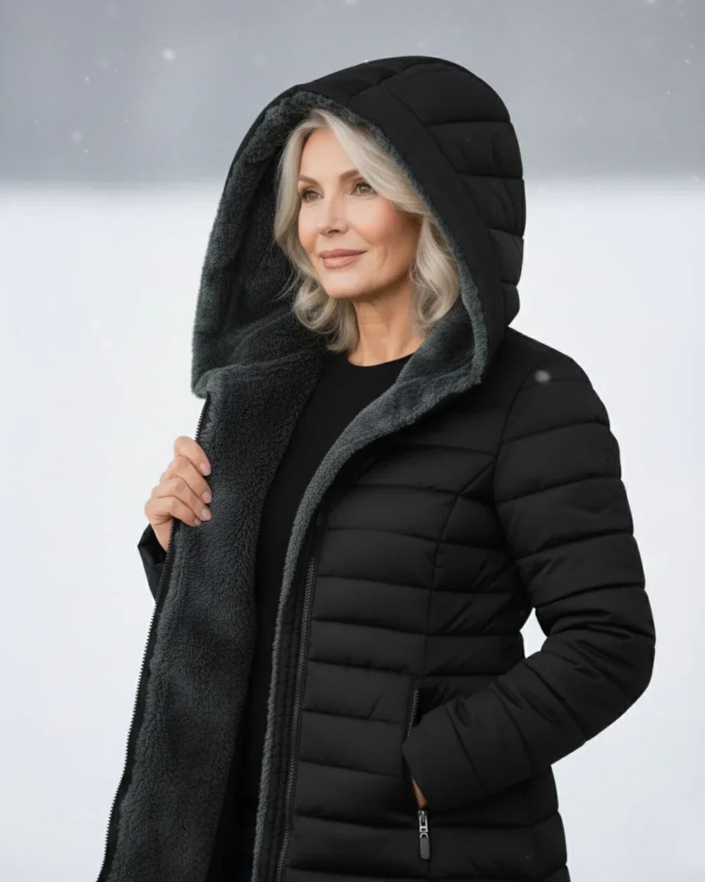 Poly™ | Manteau matelassé avec doublure polaire et capuche
