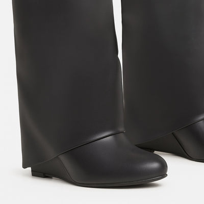 Bottes Cuir Noir Signature