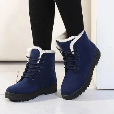 Bottes Neige Hiver Femmes Lacets