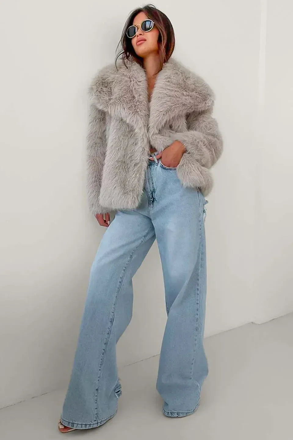 Amélia™  | Manteau Douillet en Fourrure