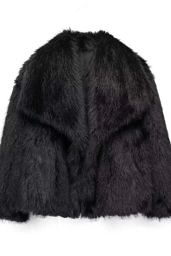 Amélia™  | Manteau Douillet en Fourrure