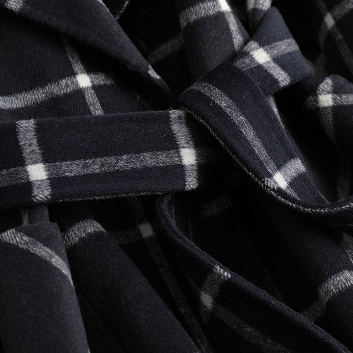Selena™ | Manteau Élégant en Laine à Carreaux