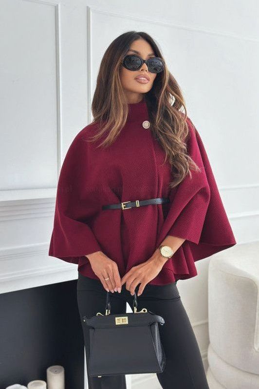 Amira™  | Manteau Cape Ceinturé
