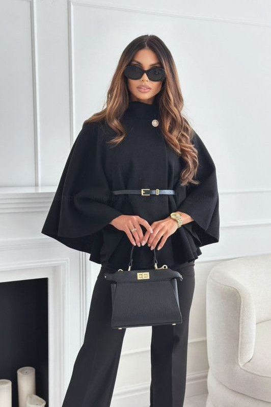 Amira™  | Manteau Cape Ceinturé