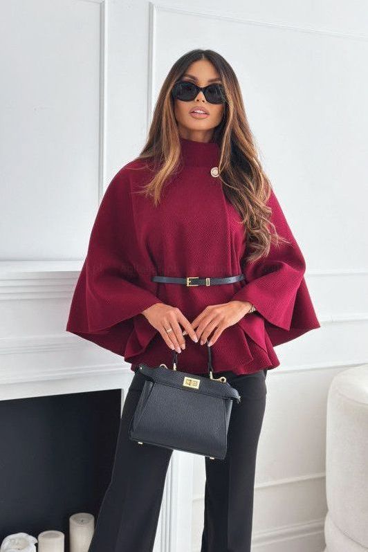 Amira™  | Manteau Cape Ceinturé