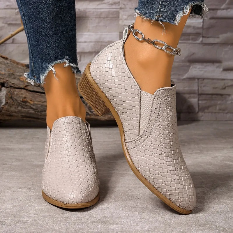 Bottines Élégance Tissage Urbain