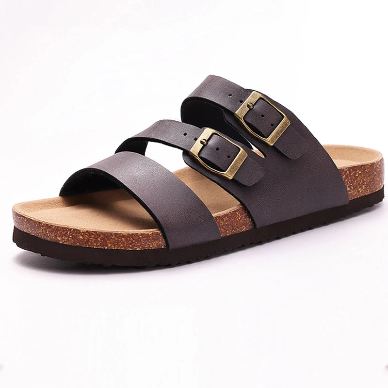 Gaia Confort – Sandale Anatomique Premium à Deux Boucles