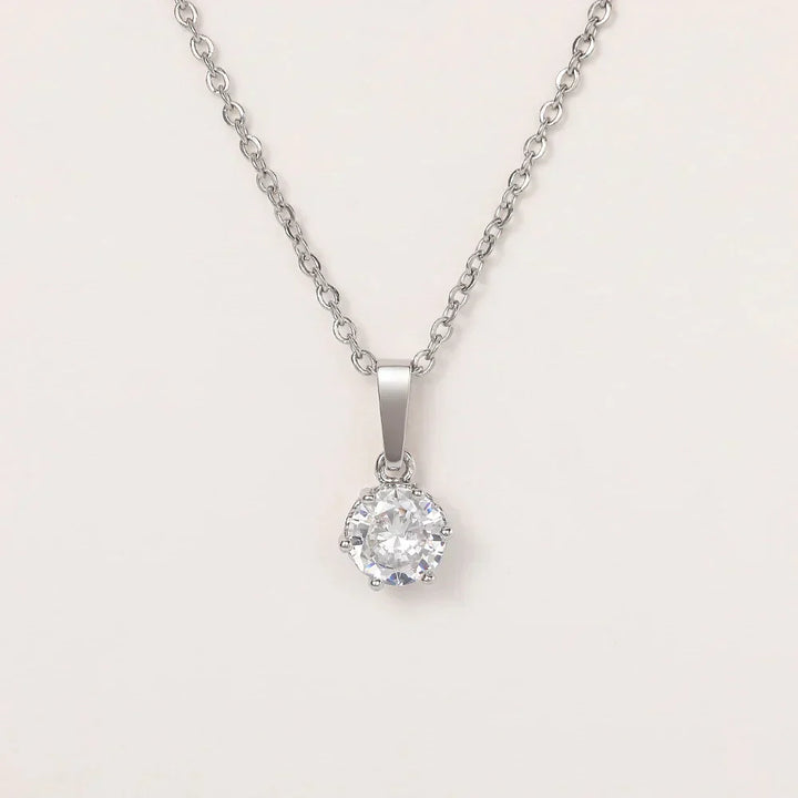 Collier Pendentif Classique en Zirconium