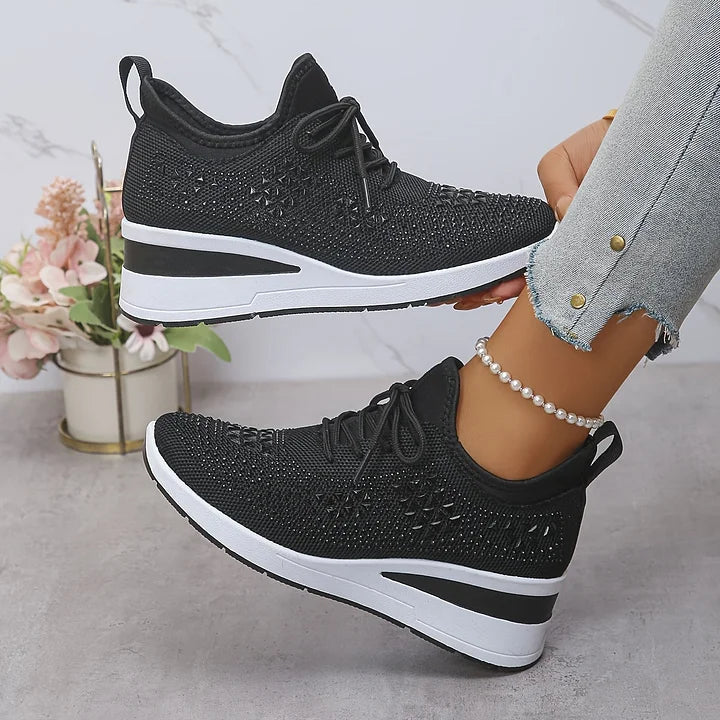 Camille | Éclat Baskets Orthopédiques Pailletées