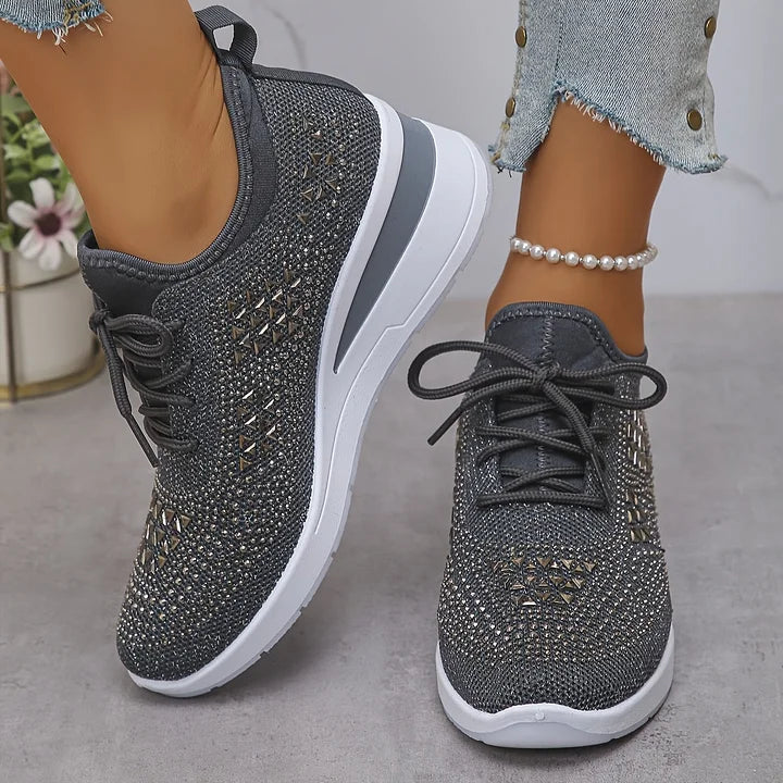 Camille | Éclat Baskets Orthopédiques Pailletées