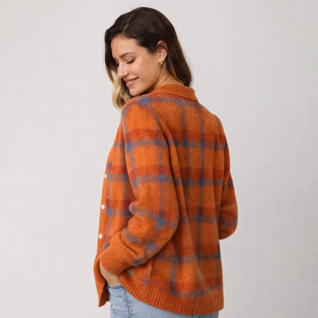 Pull à Carreaux Frieda