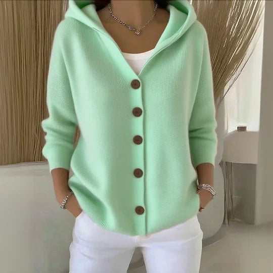 SOLÈNE™ | Cardigan à capuche