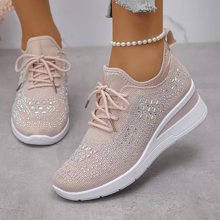 Camille | Éclat Baskets Orthopédiques Pailletées