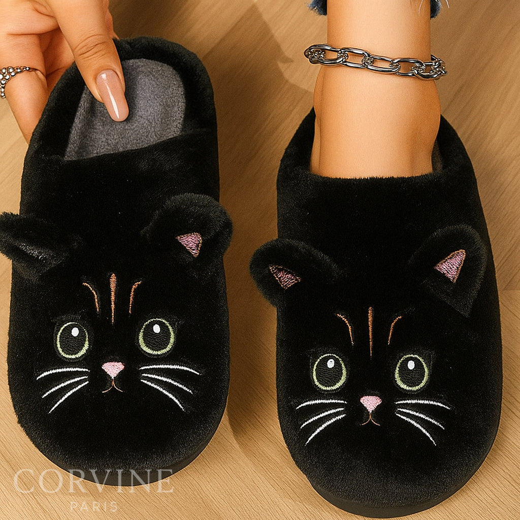 Pantoufles Douces Chaton – MiauComfort