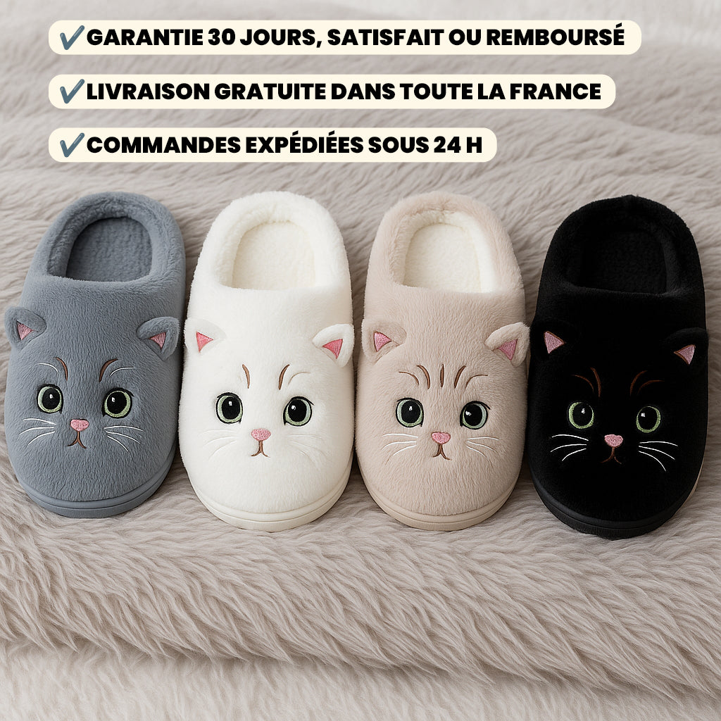Pantoufles Douces Chaton – MiauComfort