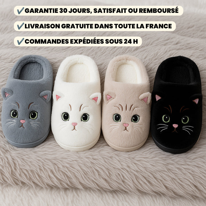 Pantoufles Douces Chaton – MiauComfort