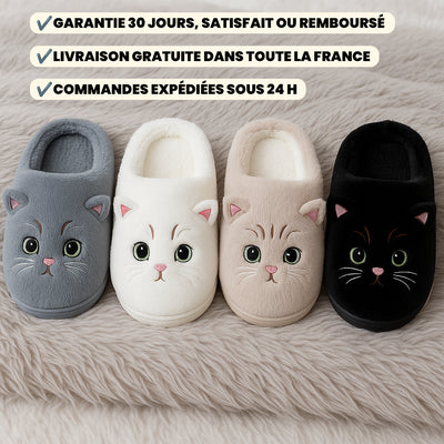 Pantoufles Douces Chaton – MiauComfort