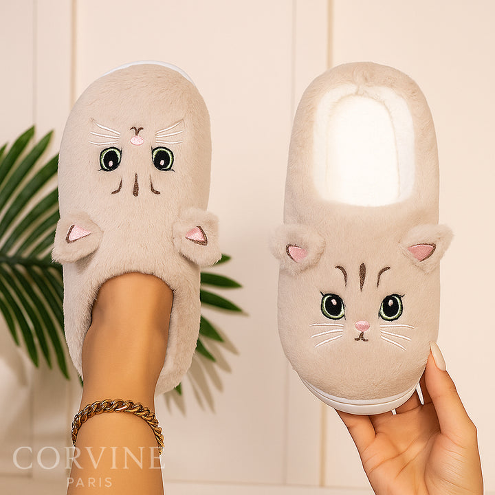Pantoufles Douces Chaton – MiauComfort