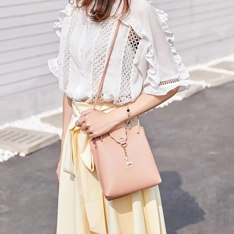 Petit sac bandoulière femme en simili cuir