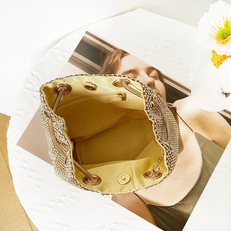 Sac bandoulière strass