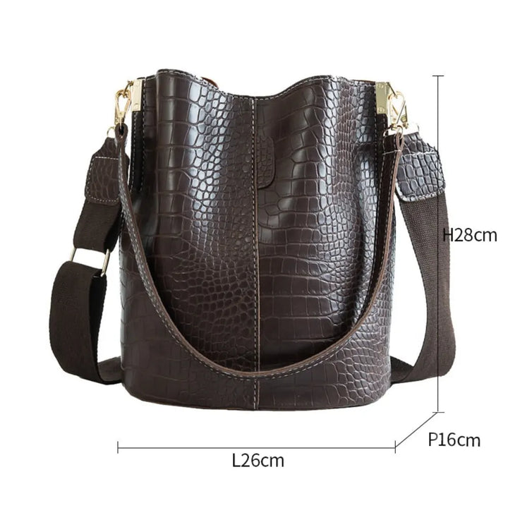 Sac seau en simili cuir