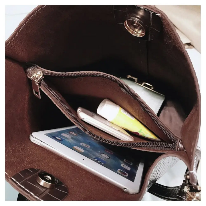 Sac seau en simili cuir