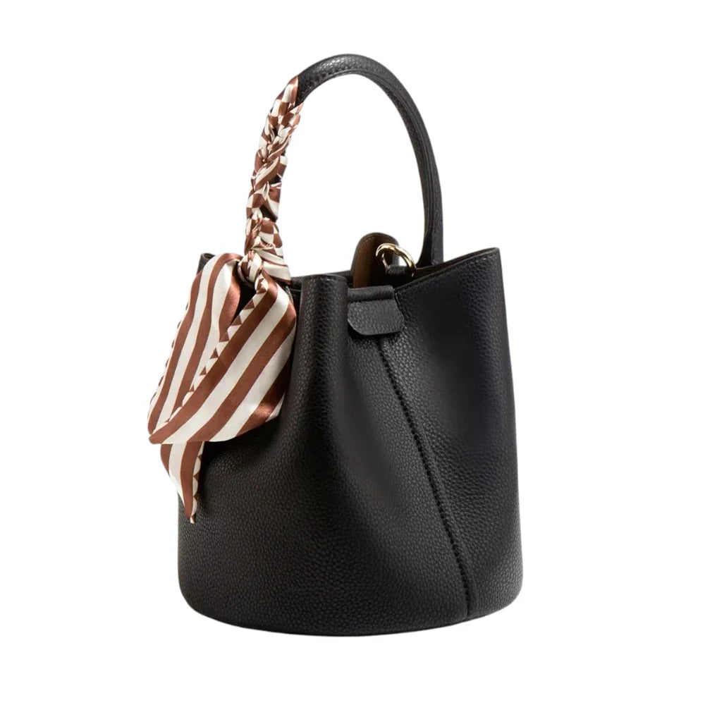Sac seau en simili cuir souple