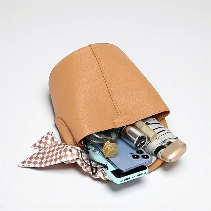 Sac seau en simili cuir souple