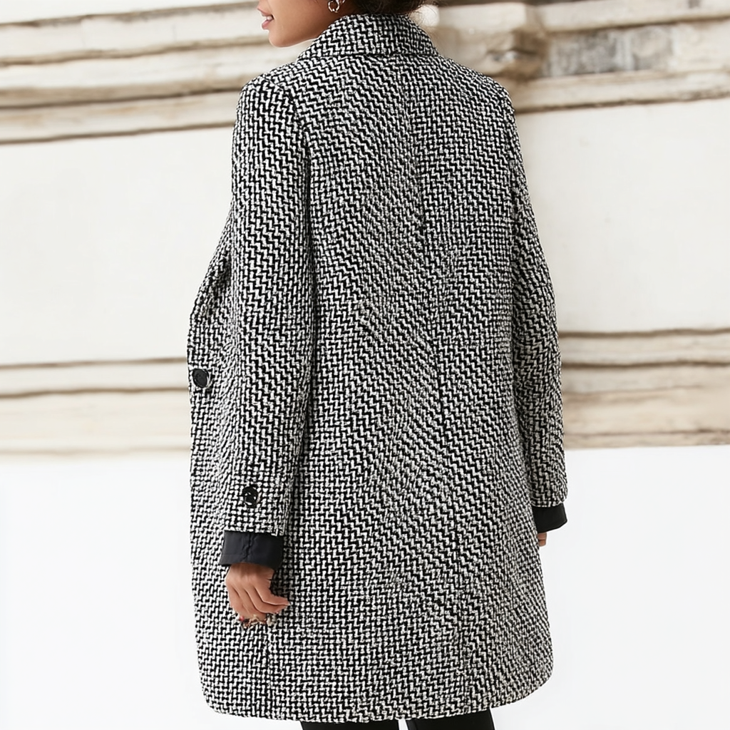 Nina™ | Veste en laine premium — élégance et chaleur pour l’hiver.