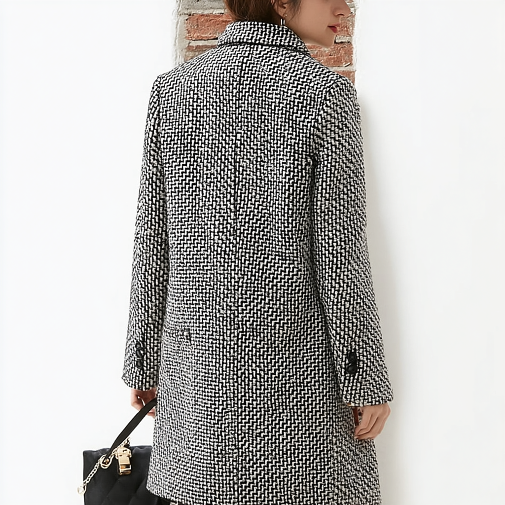 Nina™ | Veste en laine premium — élégance et chaleur pour l’hiver.