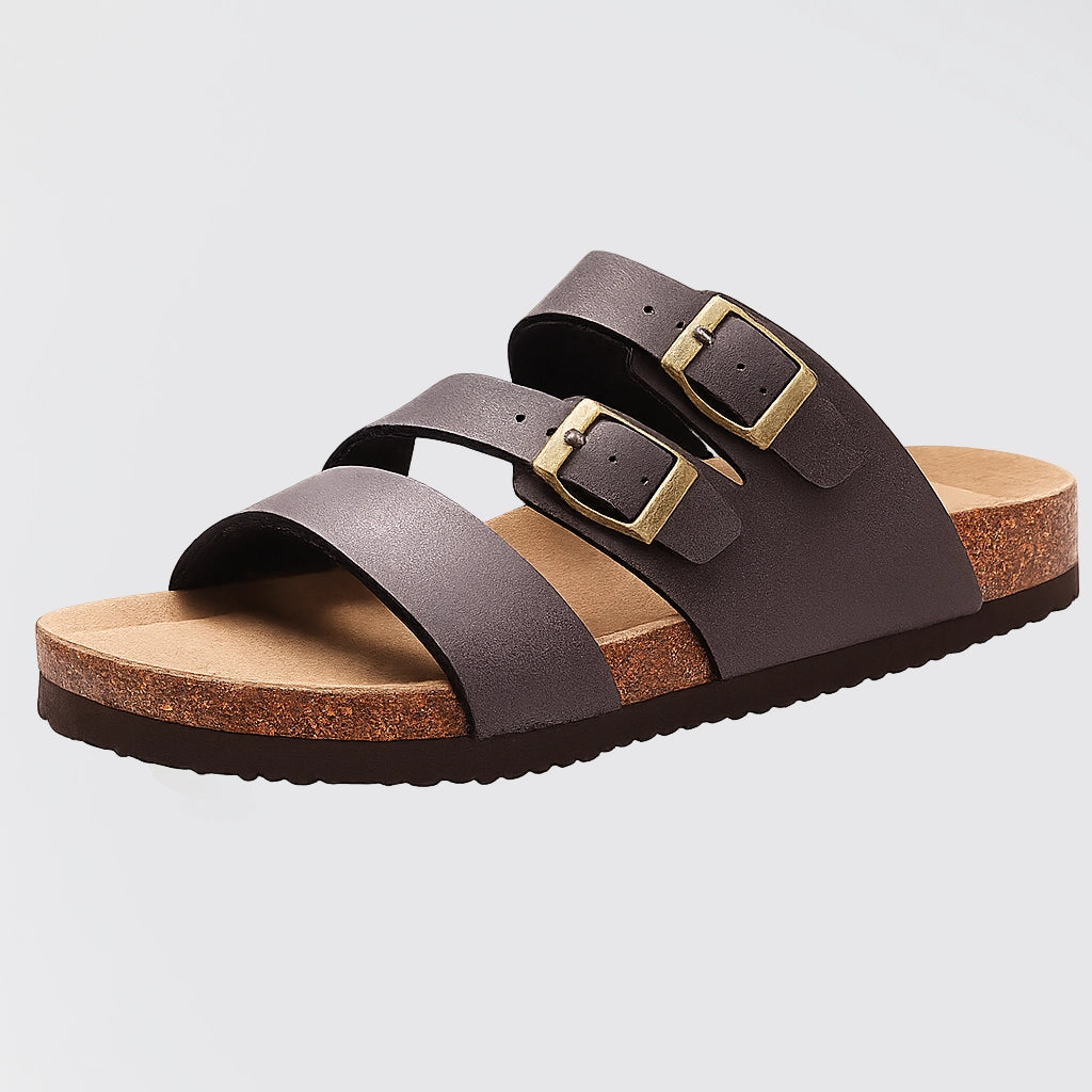 Gaia Confort – Sandale Anatomique Premium à Deux Boucles