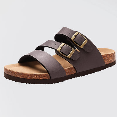 Gaia Confort – Sandale Anatomique Premium à Deux Boucles